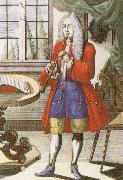 john banister an early 18th century oboe as depicted by johann weigel. oil painting